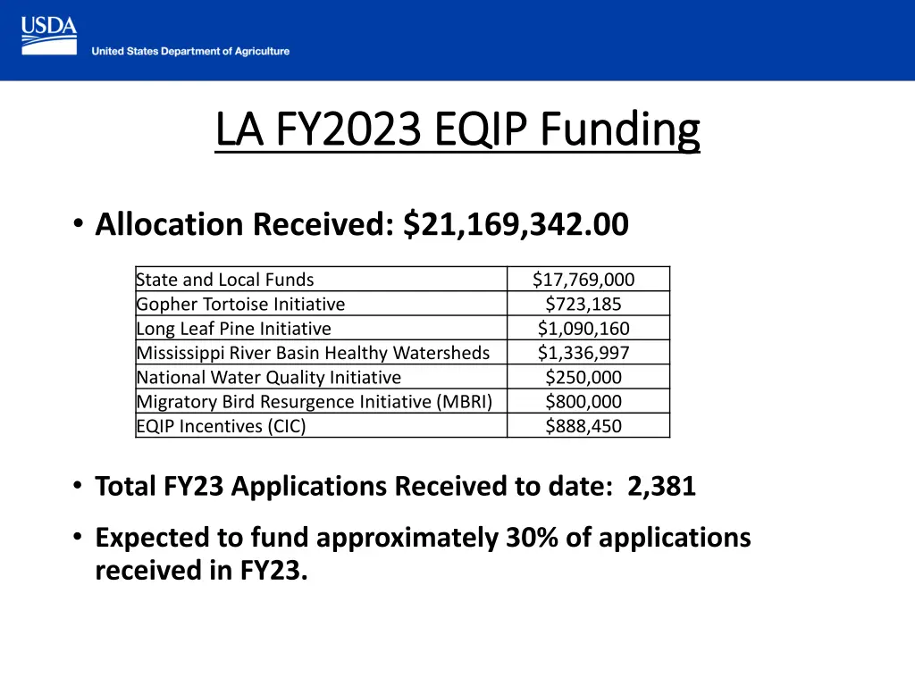 la fy2023 eqip funding la fy2023 eqip funding