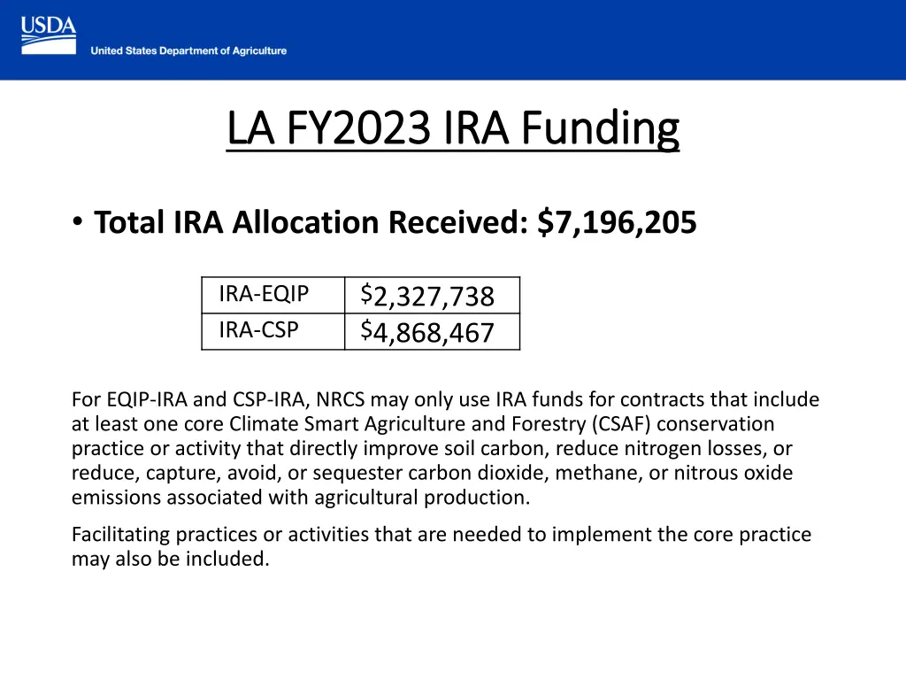 la fy2023 ira funding la fy2023 ira funding