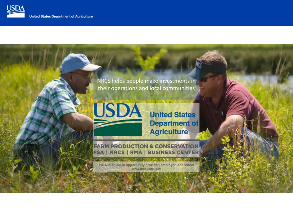 nrcs helps people make investments in their