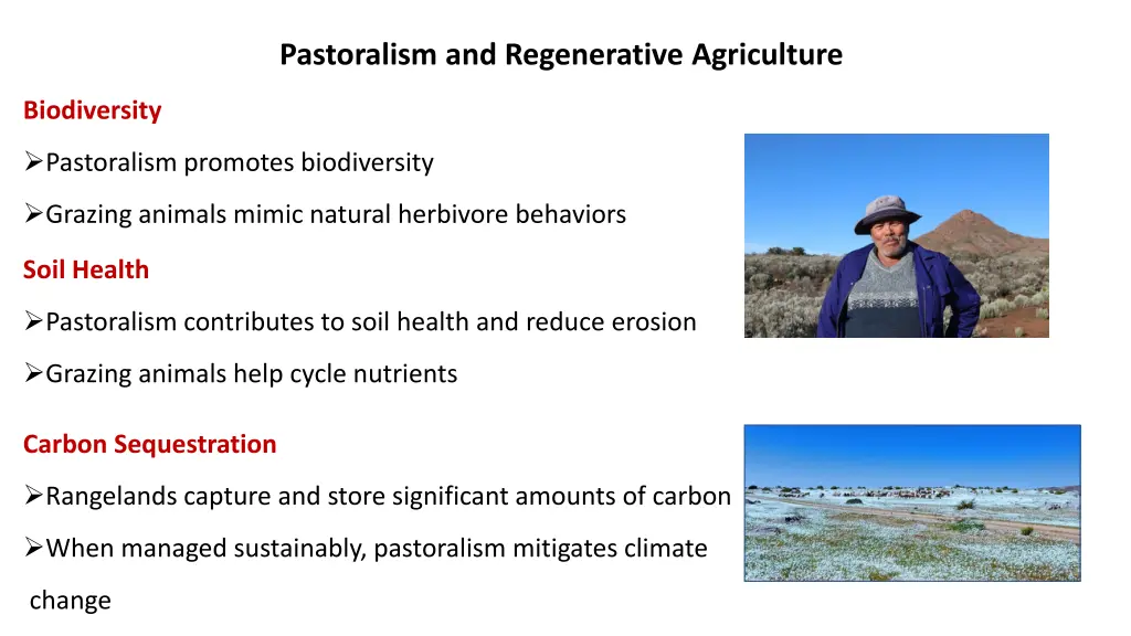 pastoralism and regenerative agriculture