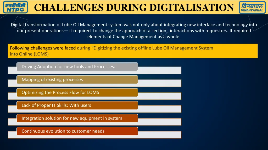 challenges during digitalisation