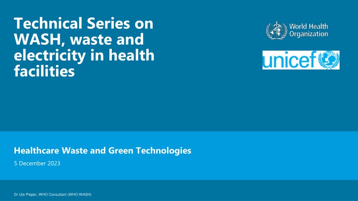 technical series on wash waste and electricity