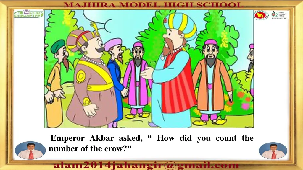 emperor akbar asked how did you count the number