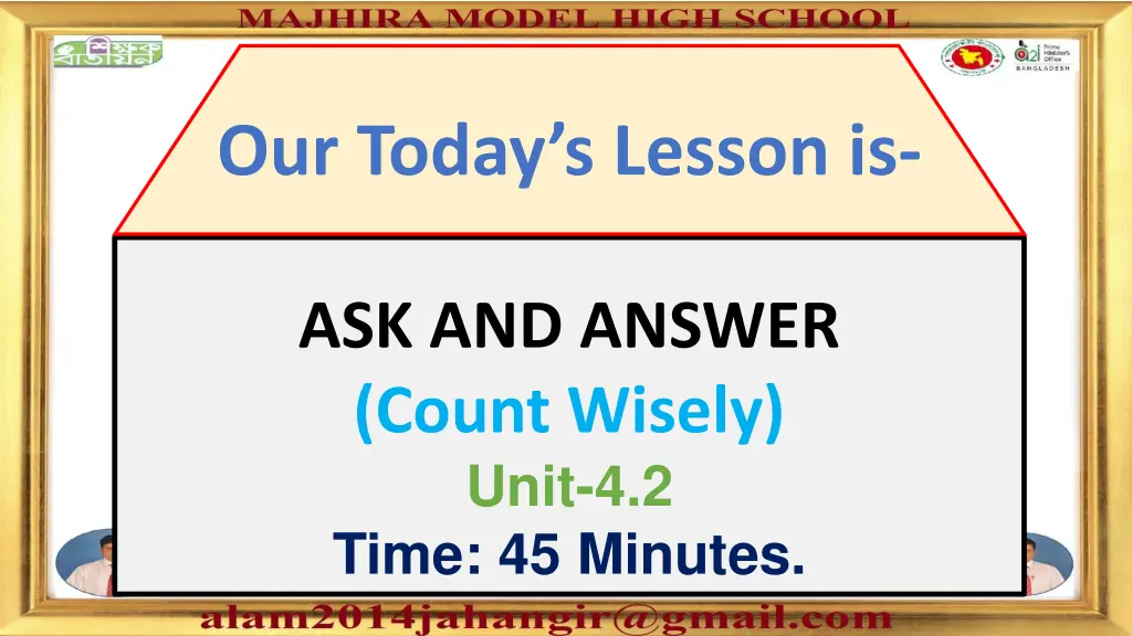 our today s lesson is