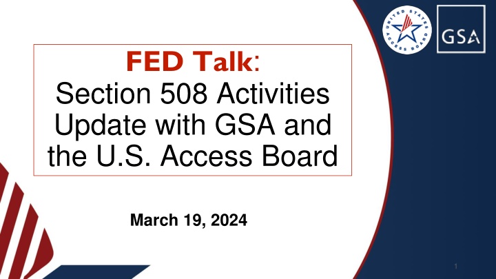 fed talk section 508 activities update with