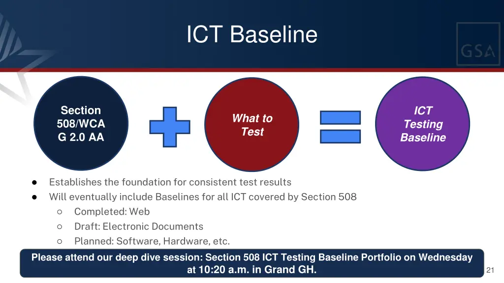 ict baseline