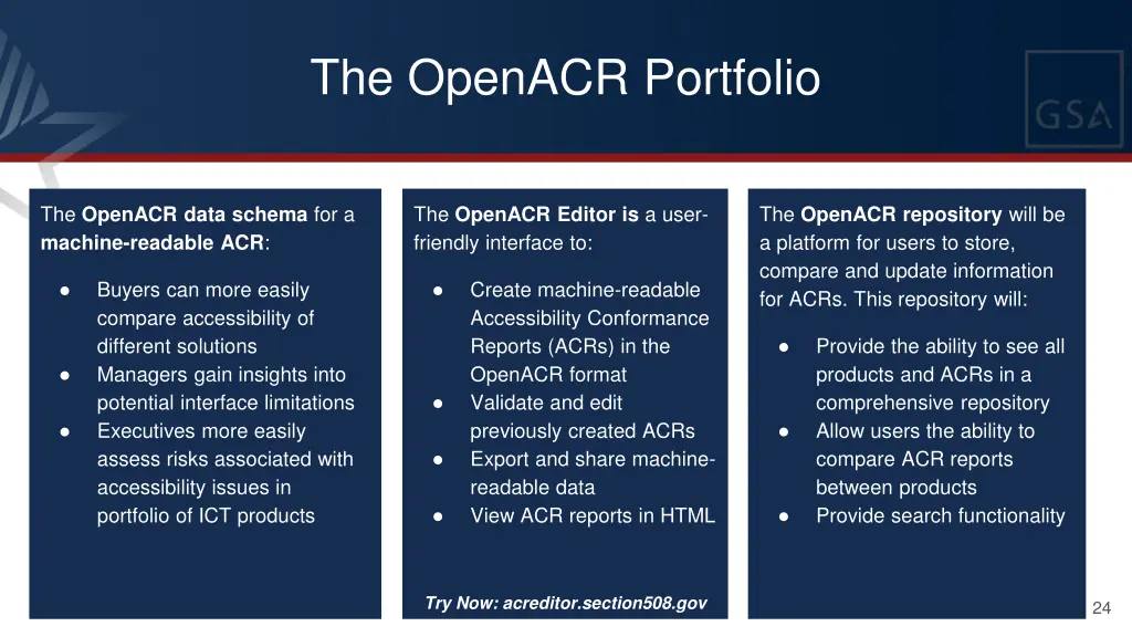 the openacr portfolio