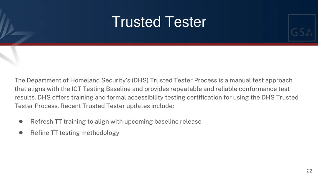 trusted tester