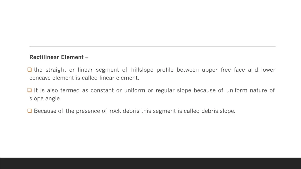 rectilinear element