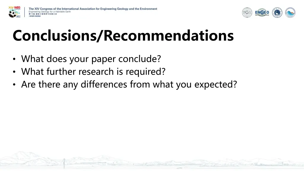 conclusions recommendations