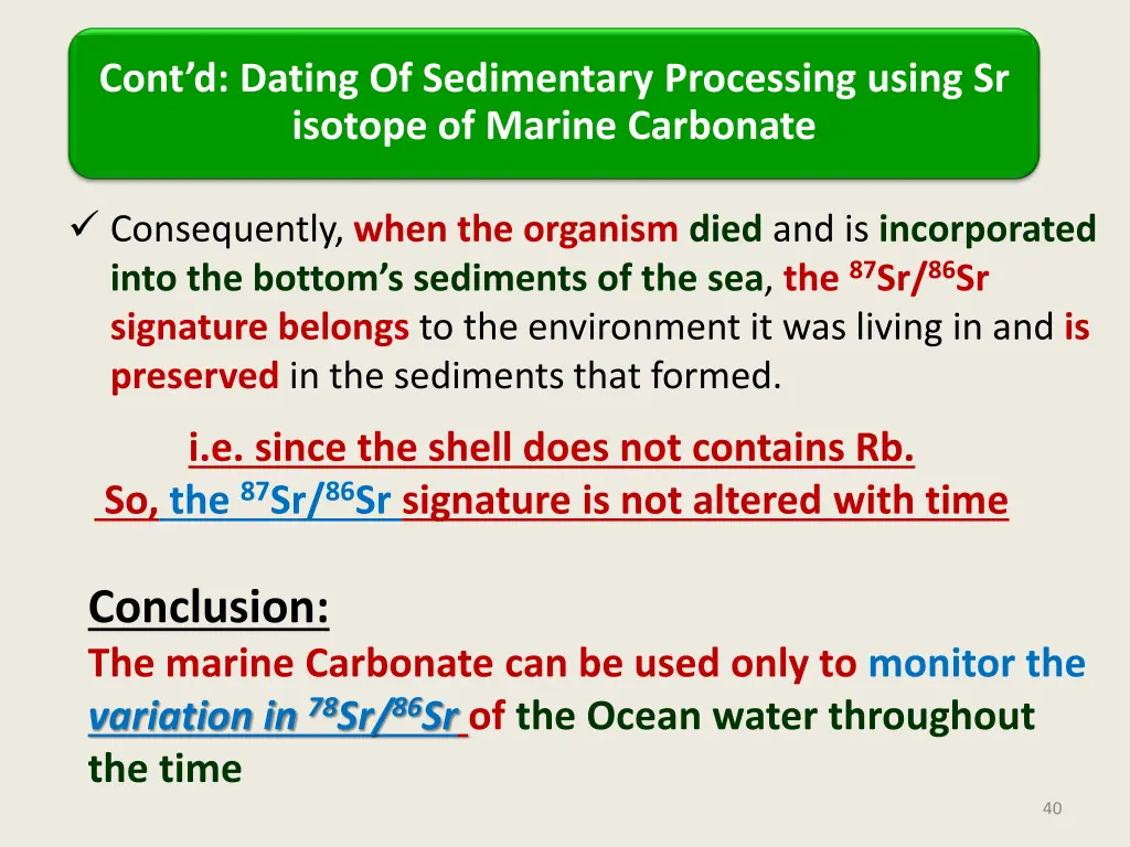 cont d dating of sedimentary processing using