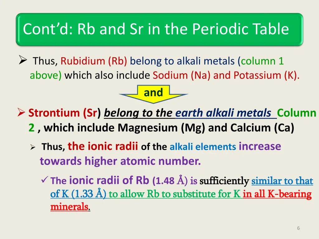 cont d rb and sr in the periodic table