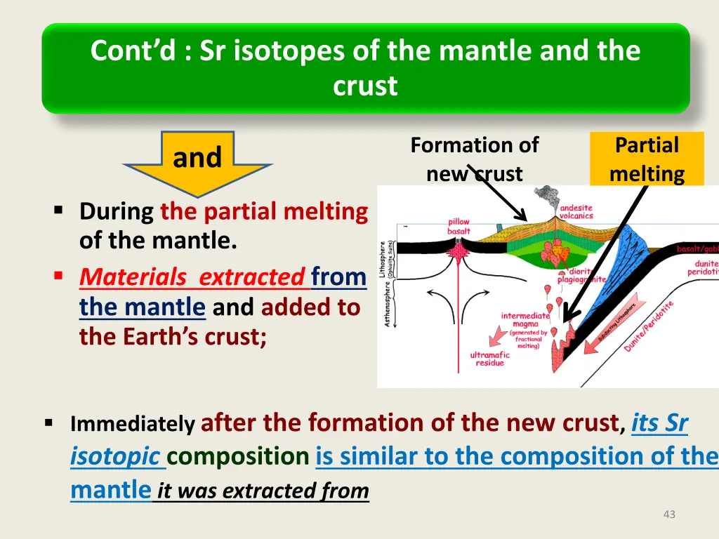 cont d sr isotopes of the mantle and the crust 1