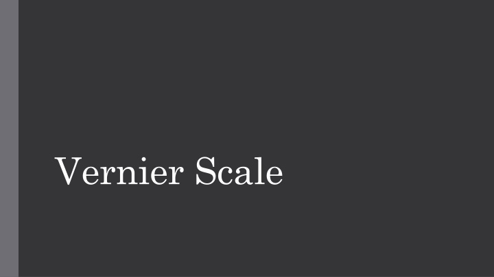 vernier scale