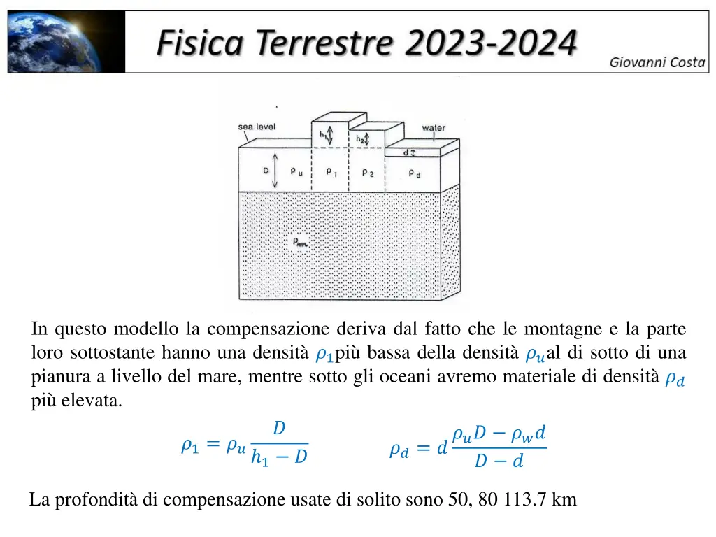 in questo modello la compensazione deriva