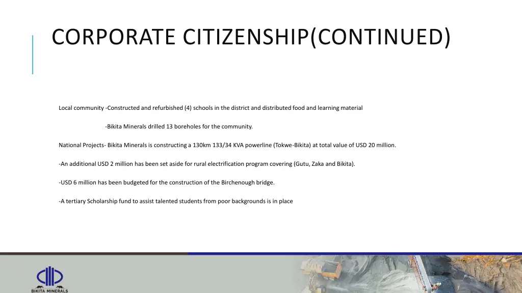 corporate citizenship continued