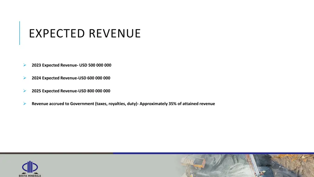 expected revenue