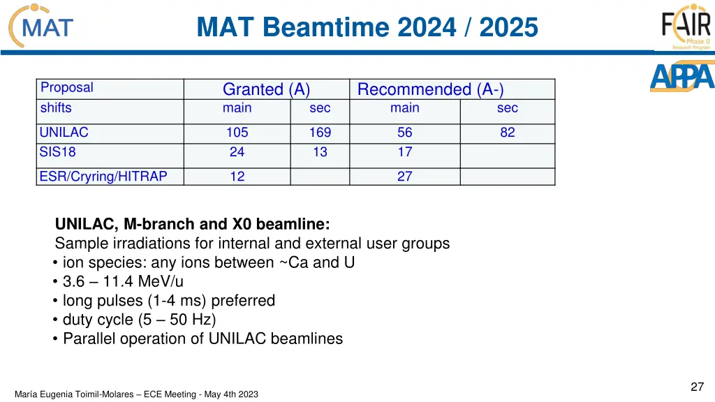 mat beamtime 2024 2025 mat beamtime 2024 2025