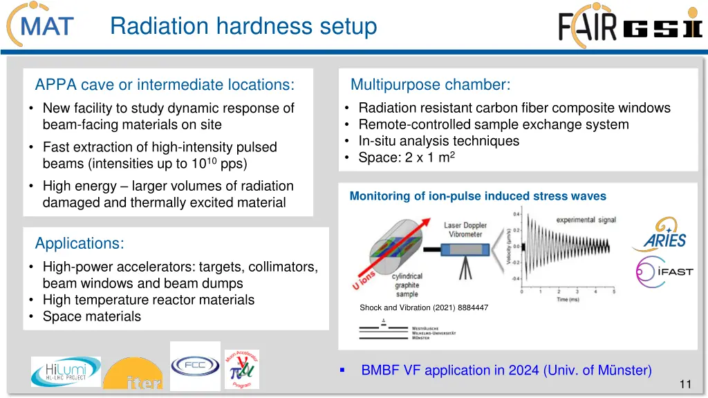 radiation hardness setup