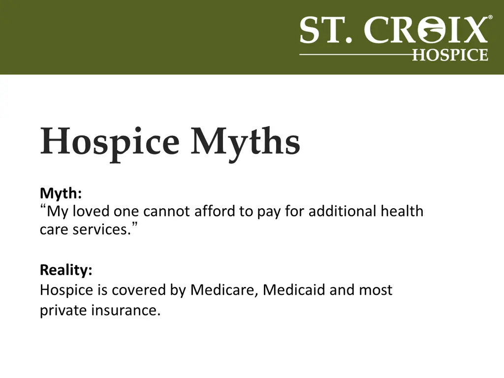 hospice myths