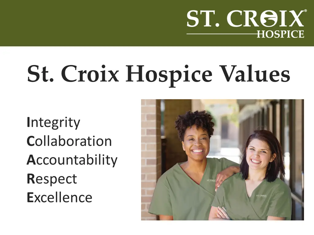 st croix hospice values