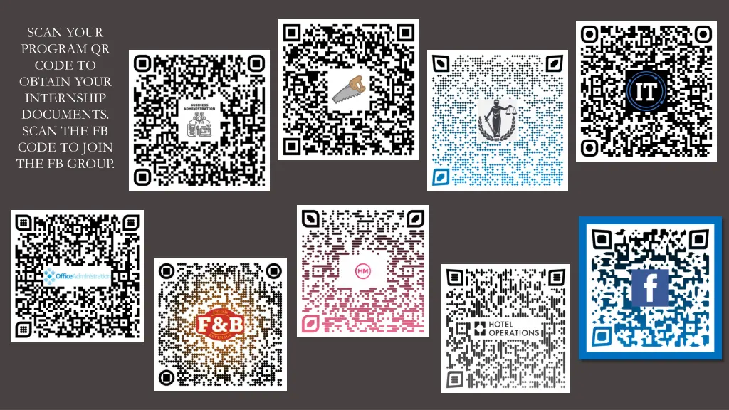 scan your program qr code to obtain your