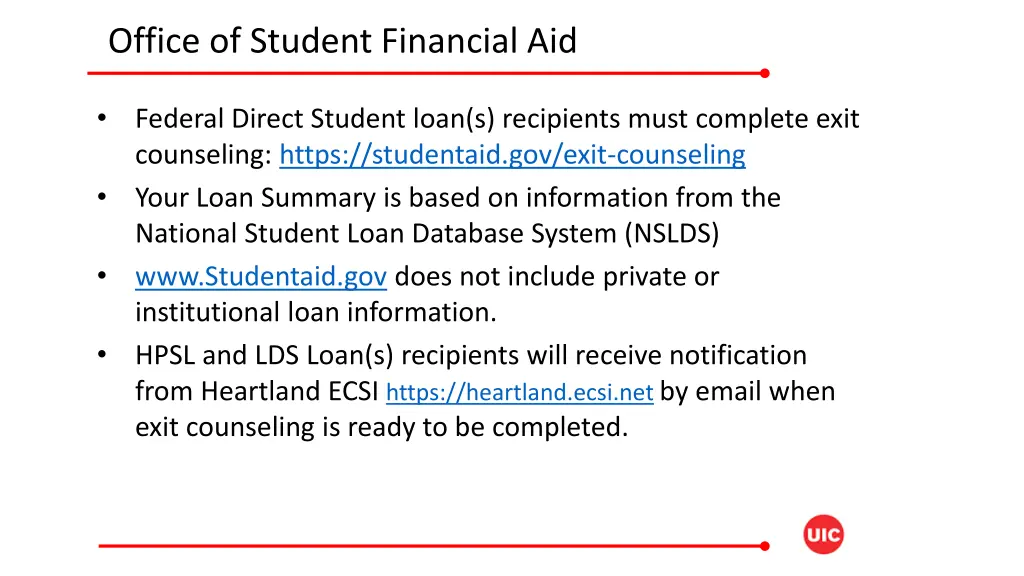 office of student financial aid