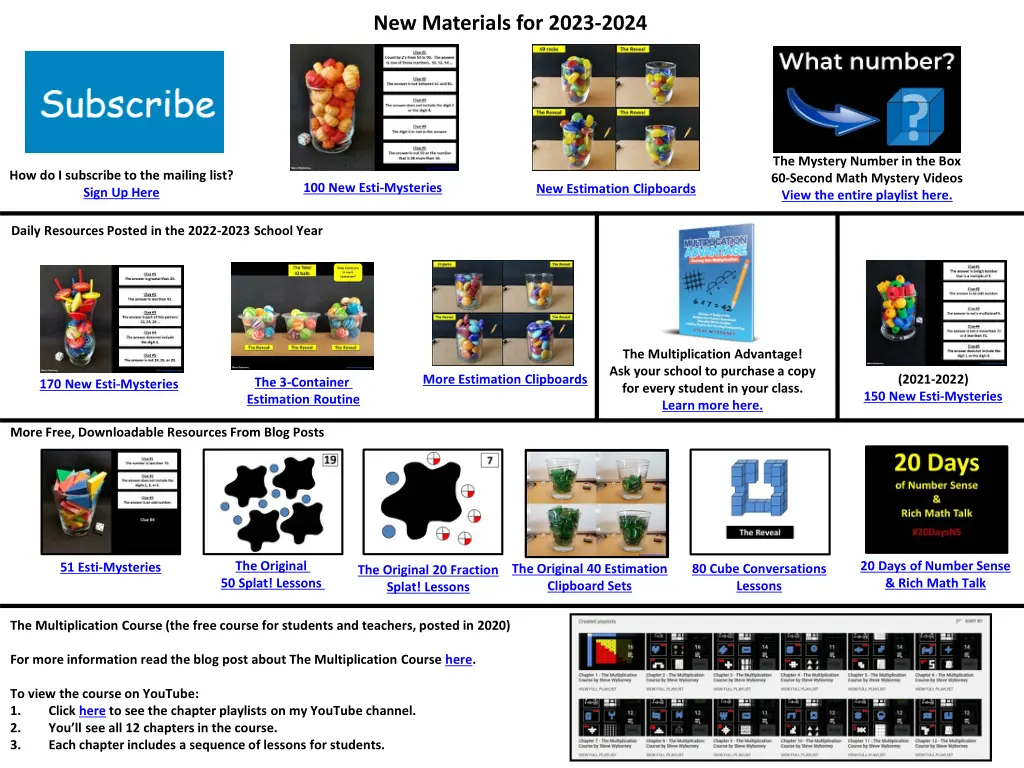 new materials for 2023 2024 1