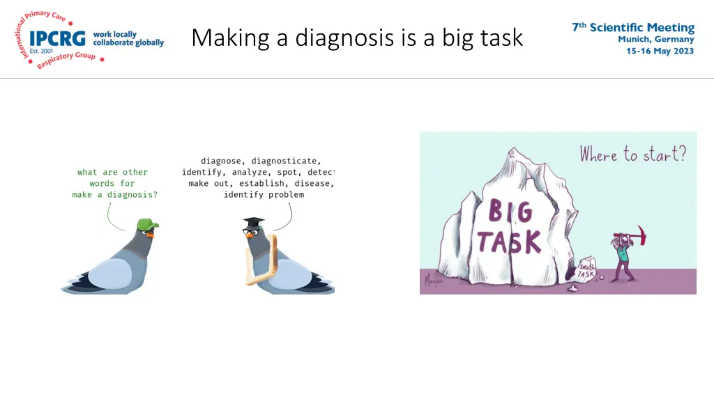 making a diagnosis is a big task