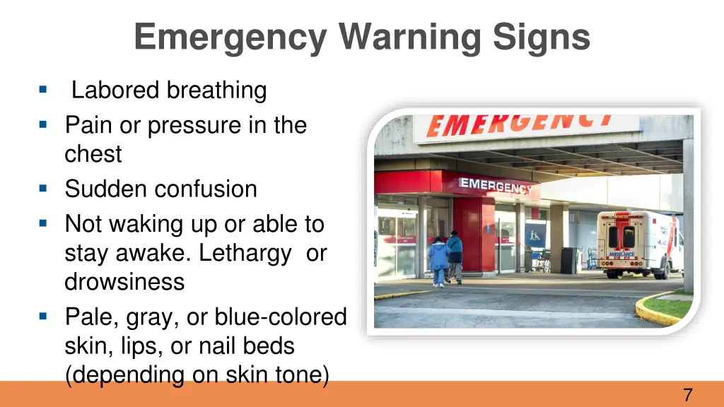 emergency warning signs