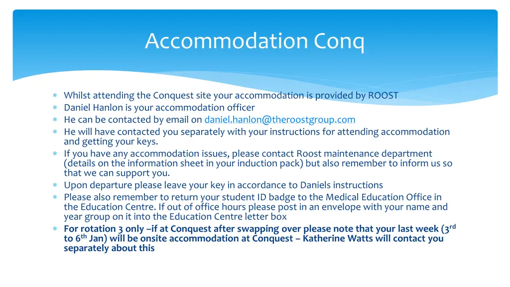 accommodation conq