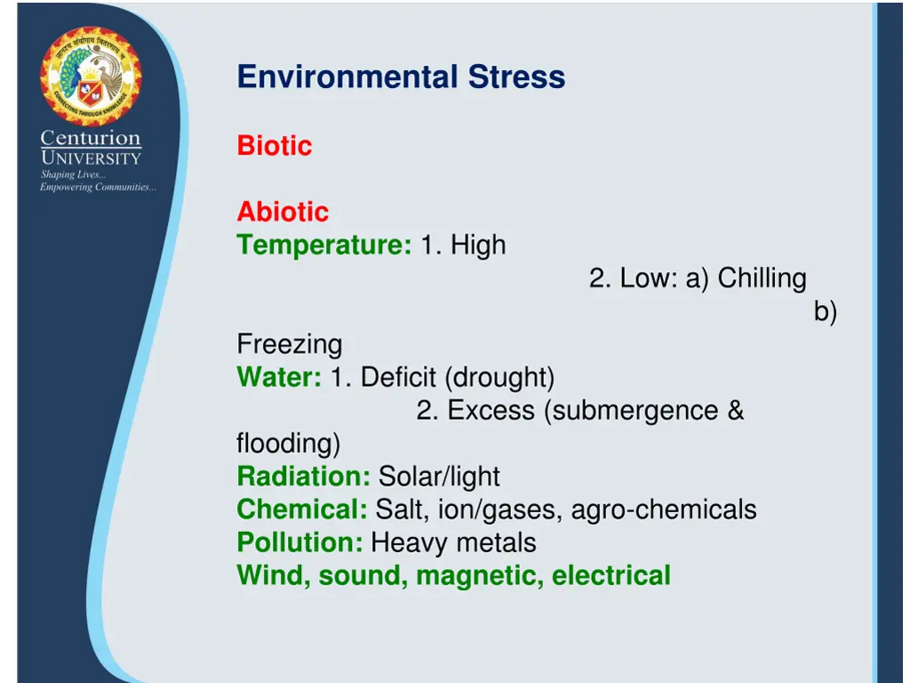 environmental stress