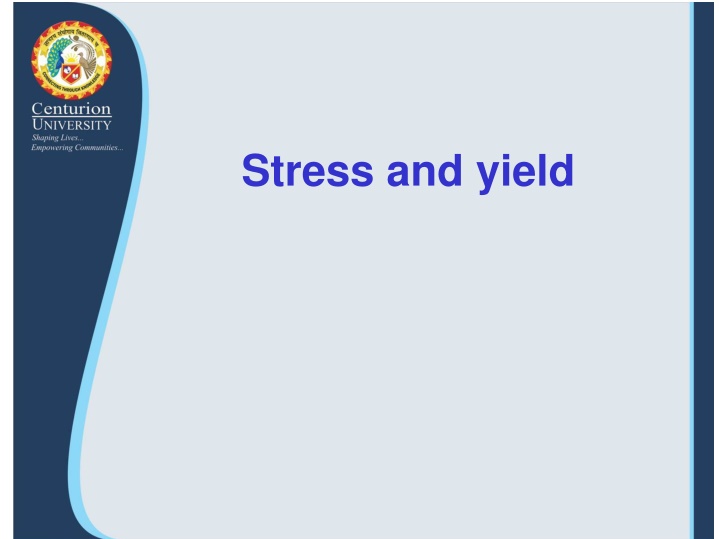 stress and yield