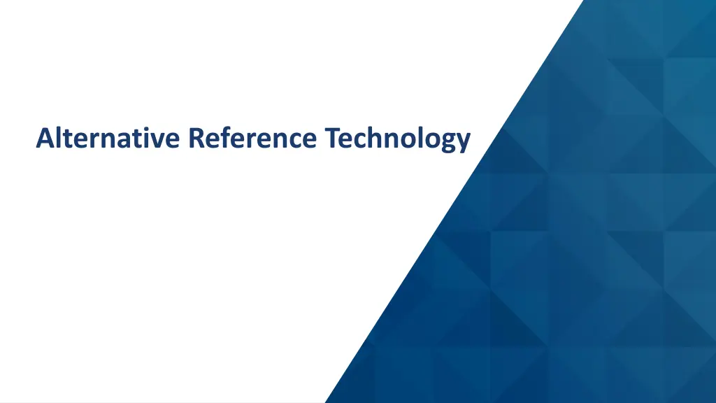 alternative reference technology