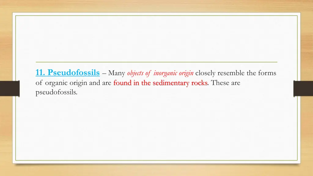 11 pseudofossils many objects of inorganic origin