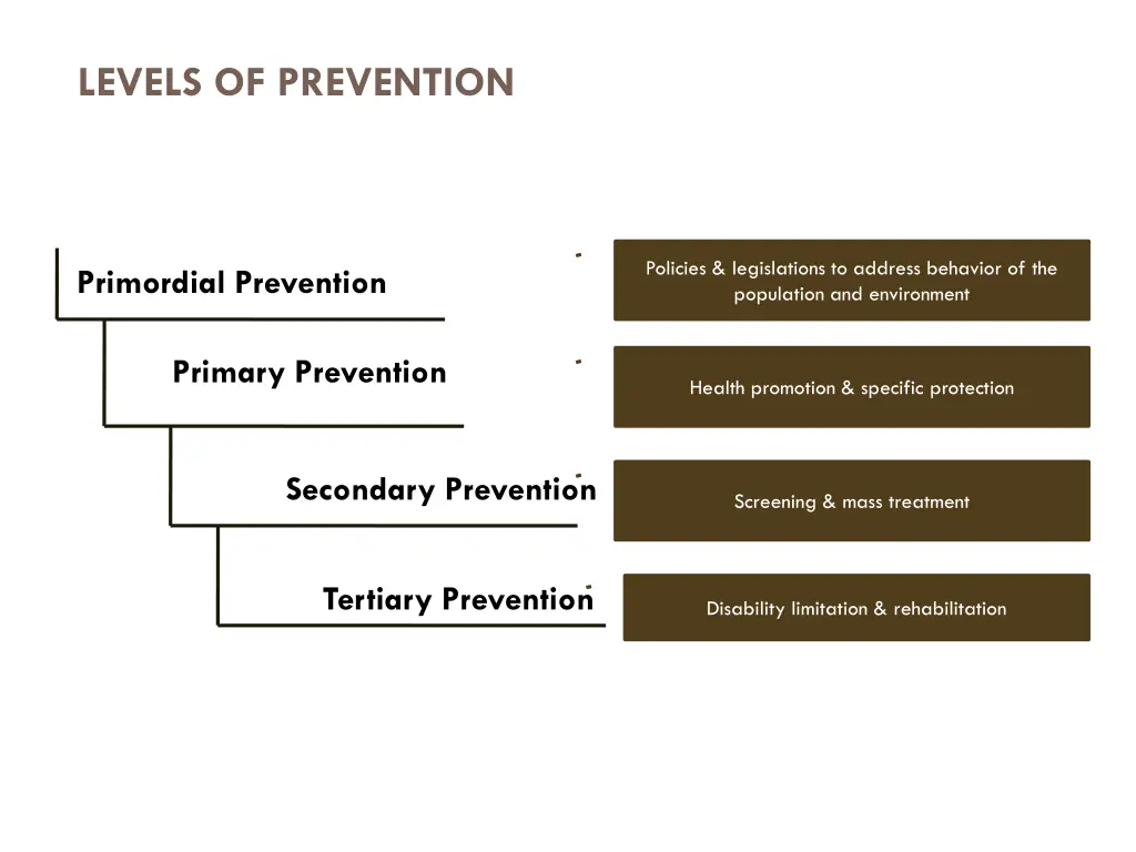 levels of prevention