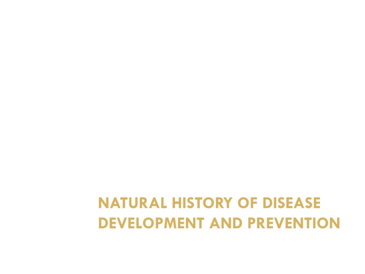 natural history of disease development