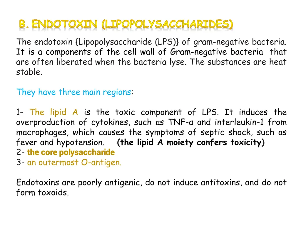 endotoxin lipopolysaccharides