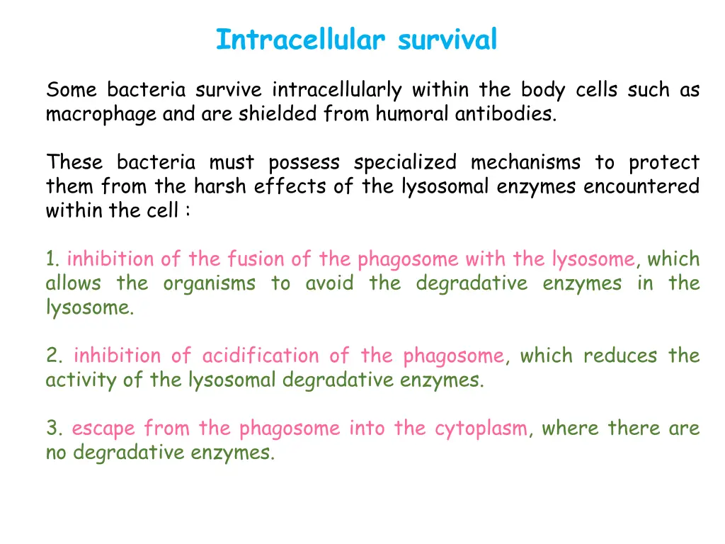 intracellular survival