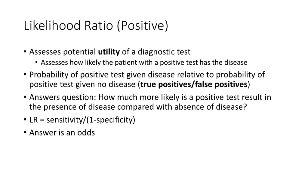 likelihood ratio positive