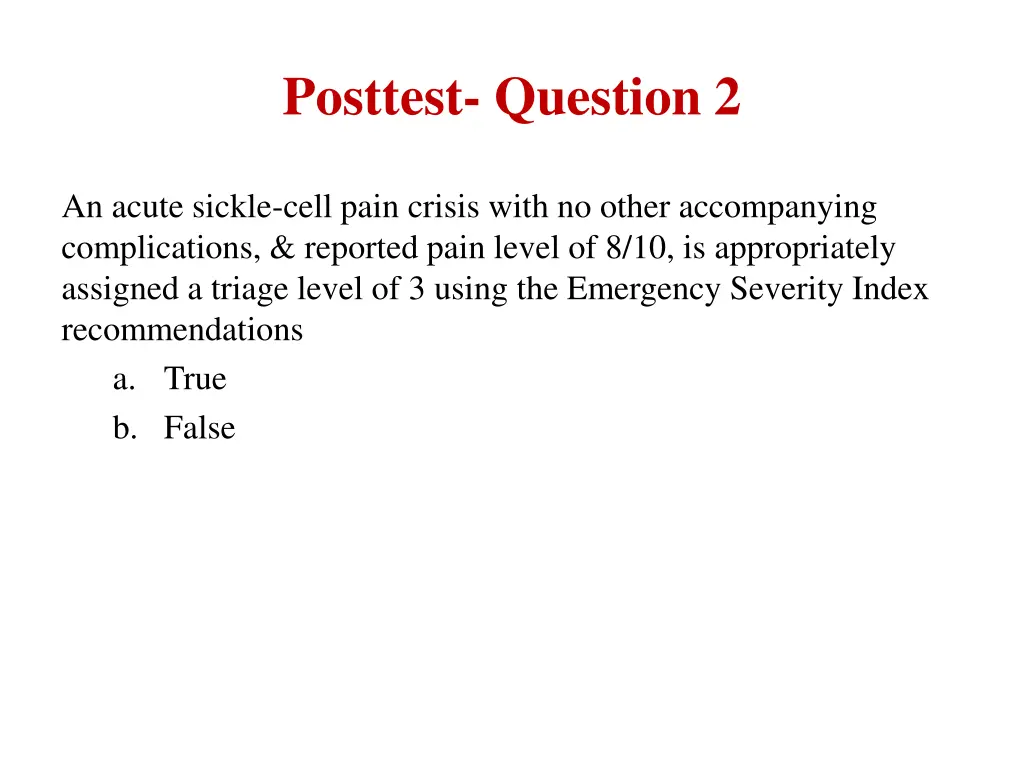 posttest question 2