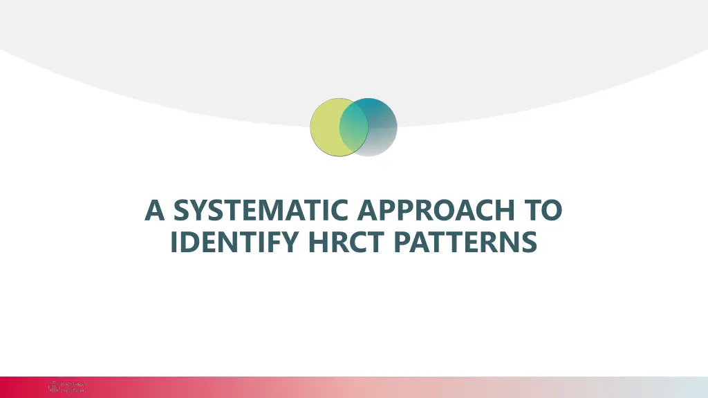 a systematic approach to identify hrct patterns