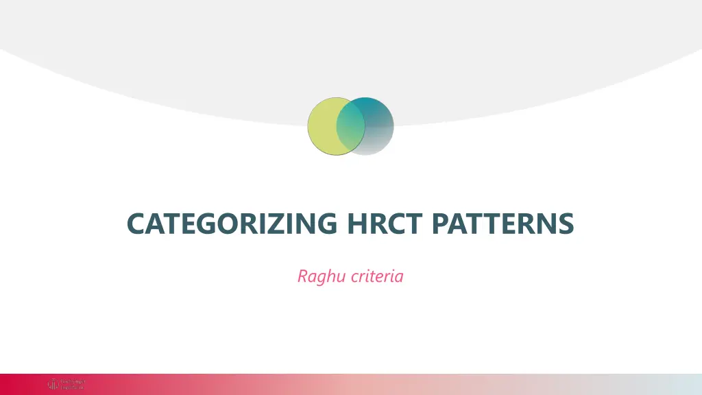 categorizing hrct patterns