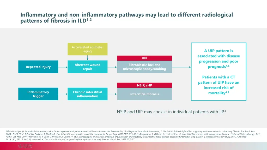 inflammatory and non inflammatory pathways