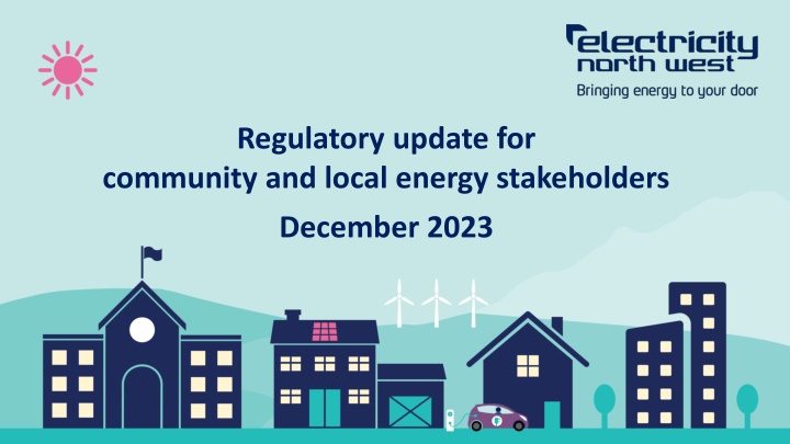 regulatory update for community and local energy
