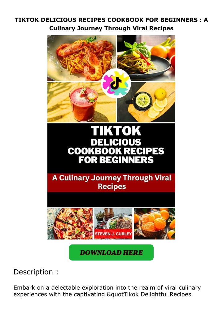 tiktok delicious recipes cookbook for beginners