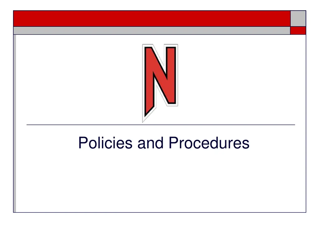 policies and procedures