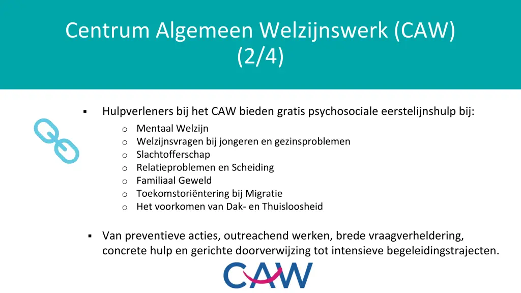 centrum algemeen welzijnswerk caw 2 4