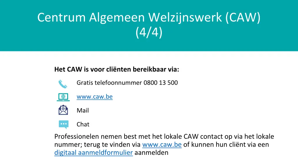 centrum algemeen welzijnswerk caw 4 4