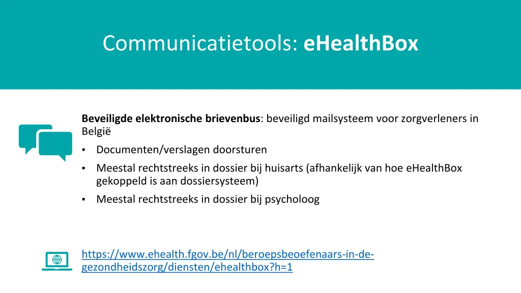 communicatietools ehealthbox